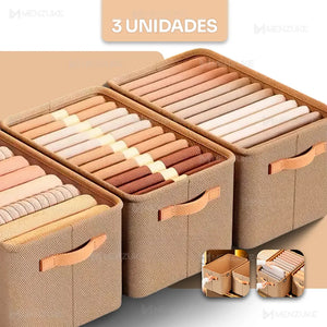 Box Organizador de Roupas Dobrável Luxe Box - Compre 1 Leve 3 - Harmonia do lar