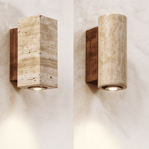 Arandela Japonesa de Mármore Estilo Wabi Sabi