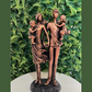 Escultura Família Tradicional – Mãe, Pai, Filho e Filha