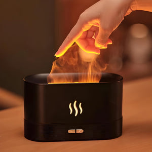 FlameAir - Umidificador Aromático com Luz Chama Relaxante