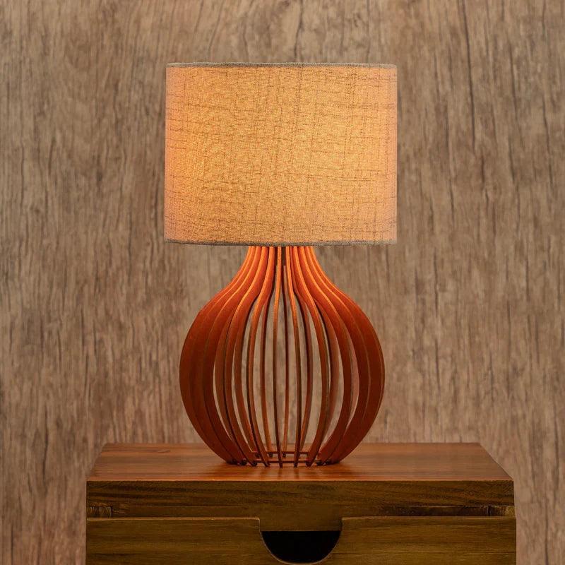 Abajur de Quarto Cúpula de Linho Bivolt - Harmonia do lar