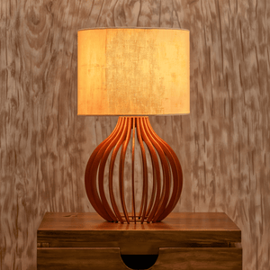 Abajur de Quarto Cúpula de Linho Bivolt-Harmonia do lar