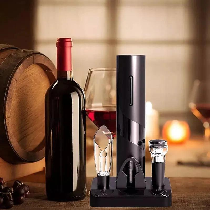 Abridor de Vinho Elétrico Recarregável Kit de Vinho-Harmonia do lar - Harmonia do lar