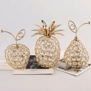 Adorno Decorativo de Frutas Cristal Moderno - Harmonia do lar