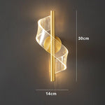 Arandela de Parede Faixa Led Premium-Harmonia do lar-Dourado-