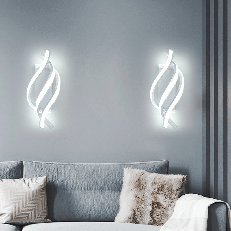 Arandela de Parede Led Espiral Moderna - Casas Gael-Harmonia do lar-