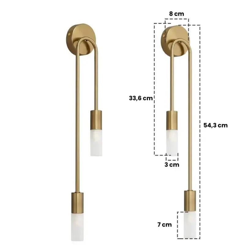 Arandela de Parede LED Pendente Sofisticada Dupla-Harmonia do lar-Conjunto-Luz fria-