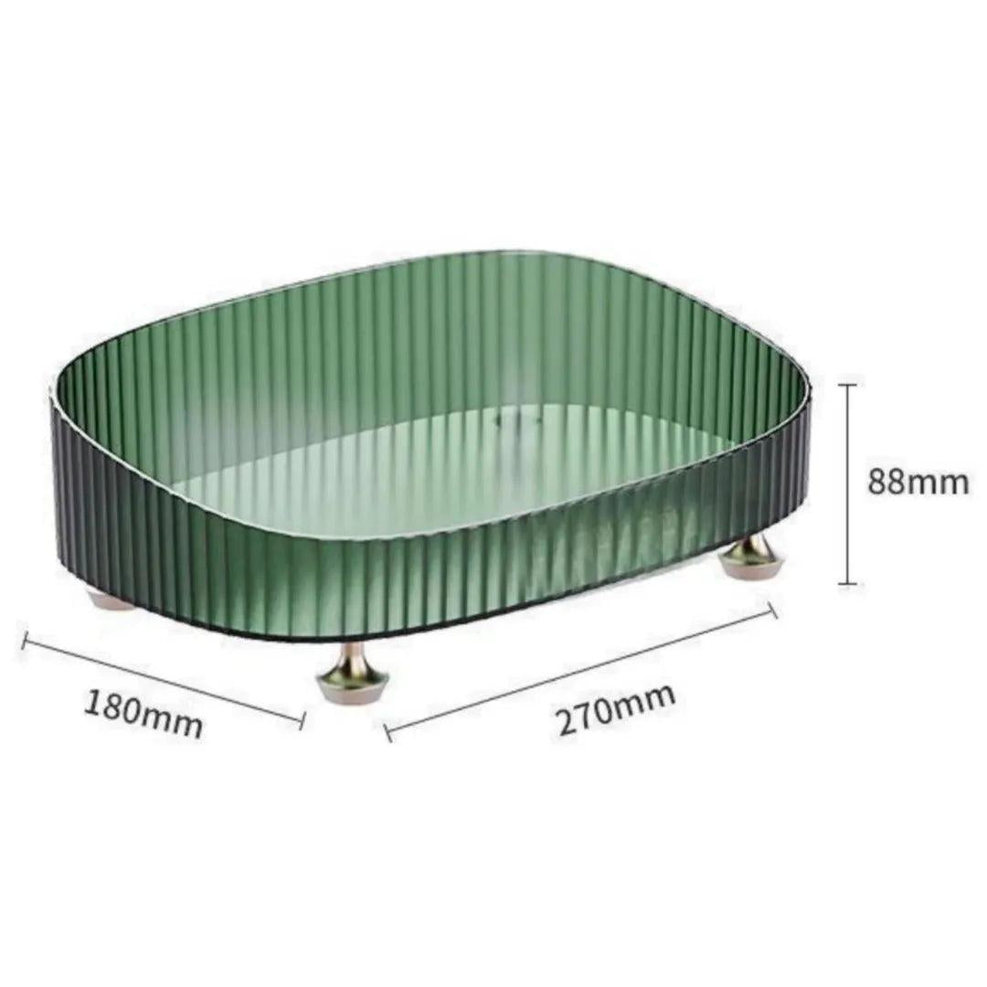 Bandeja Decorativa Espelhada para Banheiro Oval - Harmonia do lar
