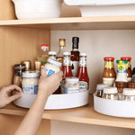 Bandeja Organizadora Decorativa para Cozinha Redonda Giratória - Harmonia do lar