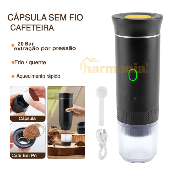 Cafeteira Elétrica Portátil 3 em 1 - Harmonia do lar - Harmonia do lar