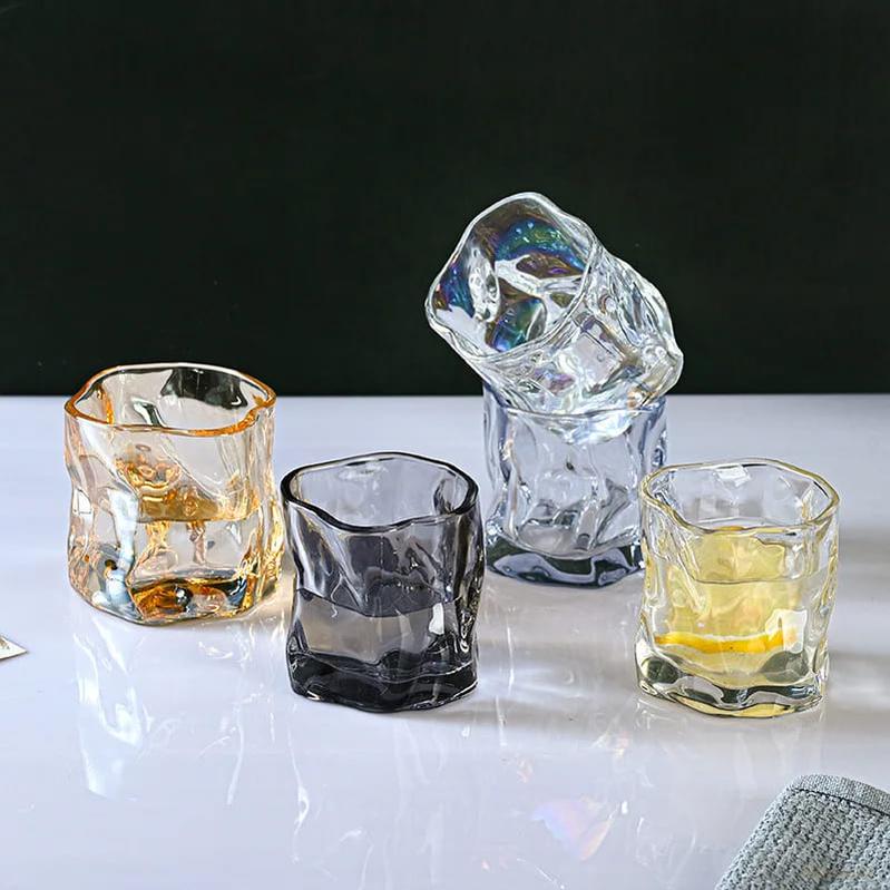 Copo de Whisky Cristal Drinks Irregular -Harmonia do lar