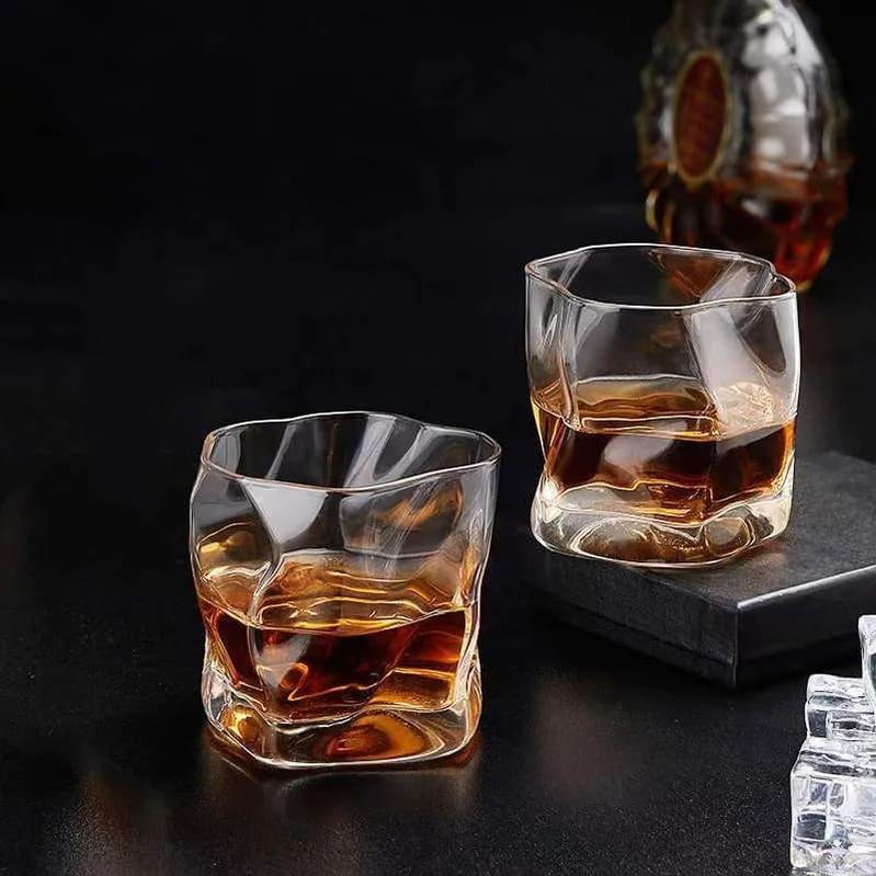 Copo de Whisky Cristal Drinks Irregular -Harmonia do lar