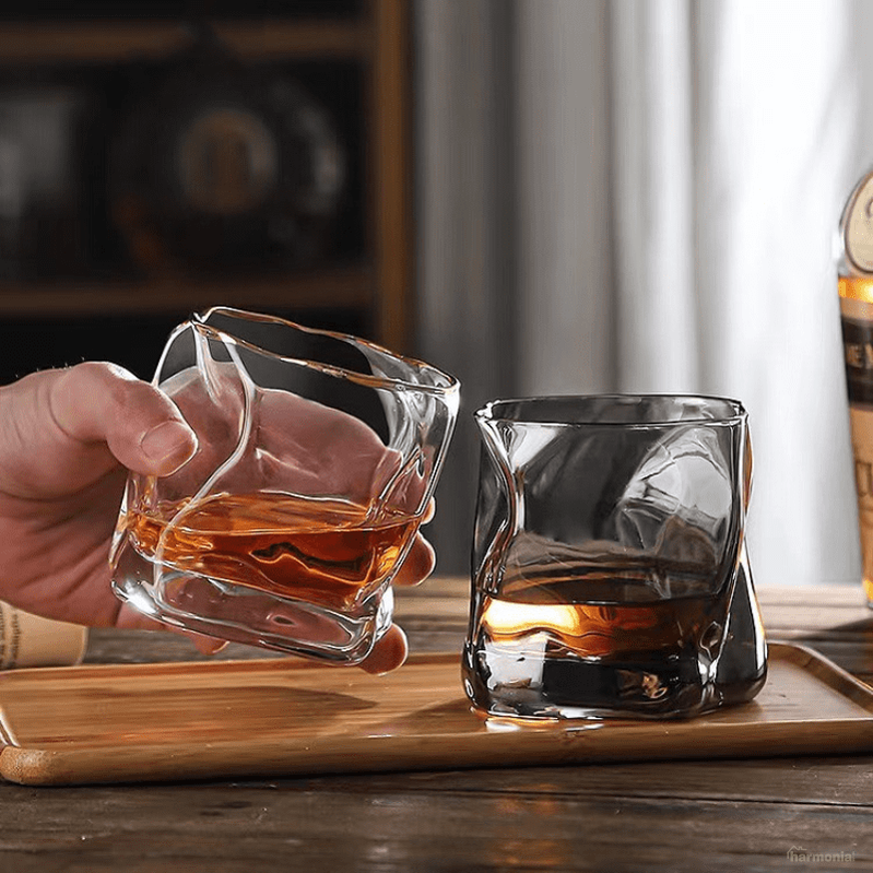 Copo de Whisky Cristal Drinks Irregular -Harmonia do lar