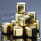 Cubos de Gelo Aço Inox Dourado com Pegador -Harmonia do lar - Harmonia do lar