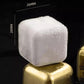 Cubos de Gelo Aço Inox Dourado com Pegador -Harmonia do lar - Harmonia do lar