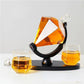 Decanter de Vinho e Whisky Vidro Diamante Home Bar-Harmonia do lar