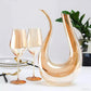 Decanter de Vinho Recipiente de Vidro Cisne Decantador Ambar-Harmonia do lar - Harmonia do lar