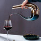 Decanter de Vinho Recipiente de Vidro Cisne Decantador Ambar-Harmonia do lar - Harmonia do lar