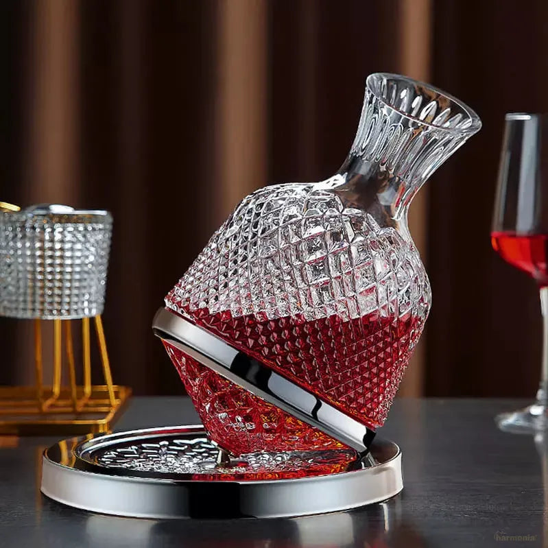 Decanter de Vinho Recipiente de Vidro Cristal Decantador-Harmonia do lar