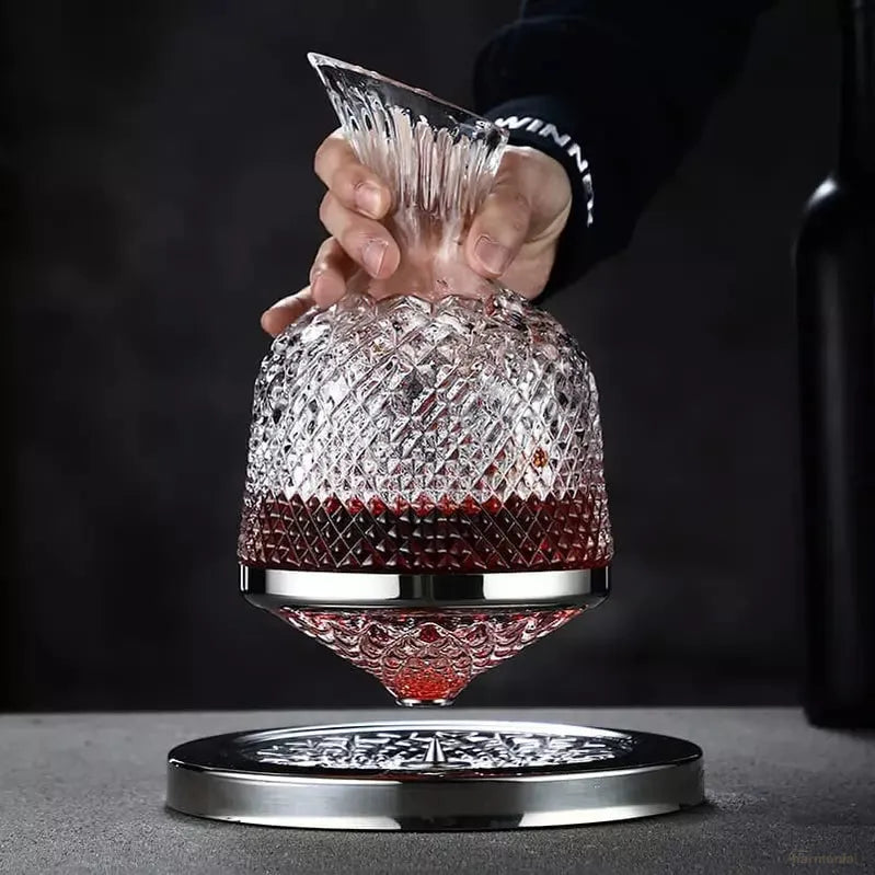 Decanter de Vinho Recipiente de Vidro Cristal Decantador-Harmonia do lar