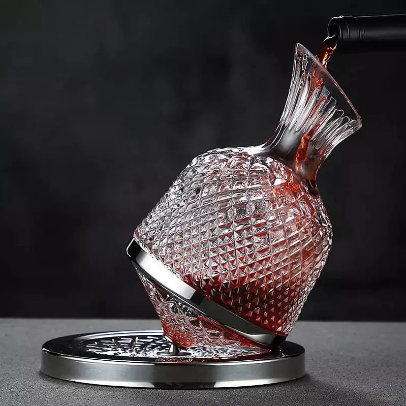 Decanter de Vinho Recipiente de Vidro Cristal Decantador-Harmonia do lar