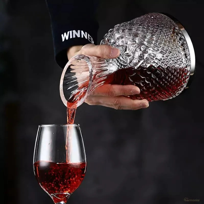 Decanter de Vinho Recipiente de Vidro Cristal Decantador-Harmonia do lar