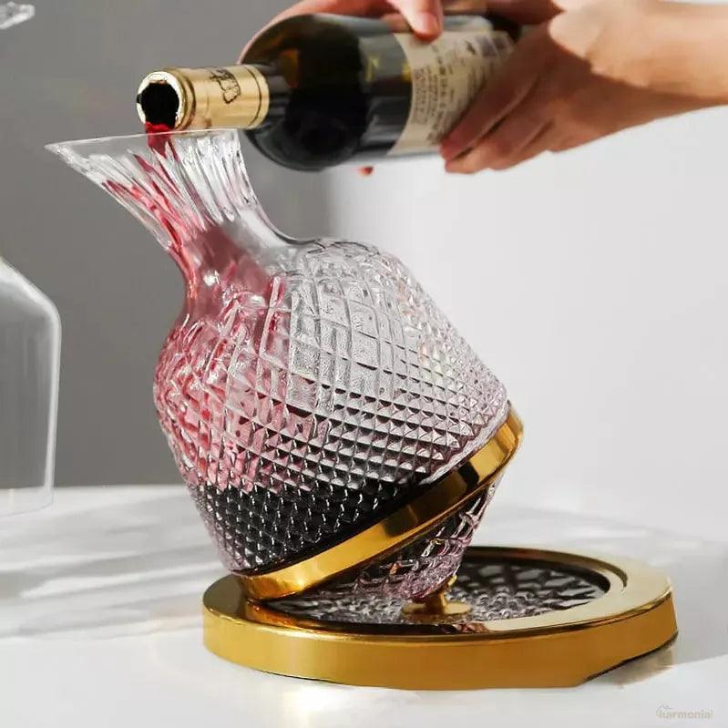 Decanter de Vinho Recipiente de Vidro Cristal Decantador-Harmonia do lar - Harmonia do lar
