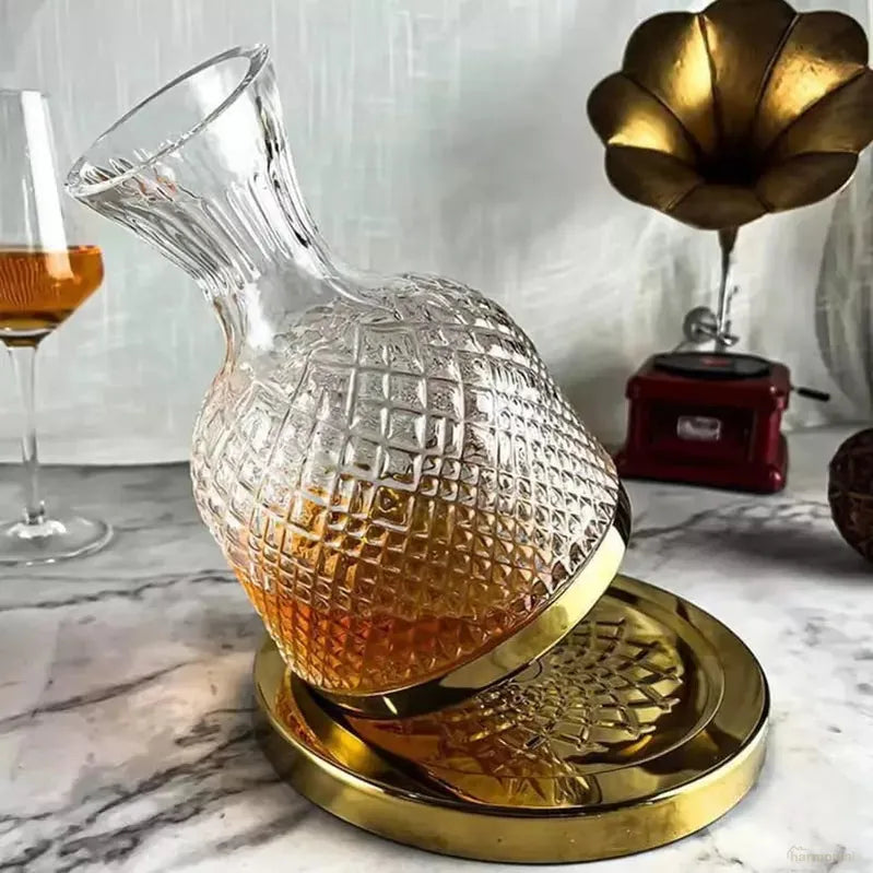 Decanter de Vinho Recipiente de Vidro Cristal Decantador-Harmonia do lar