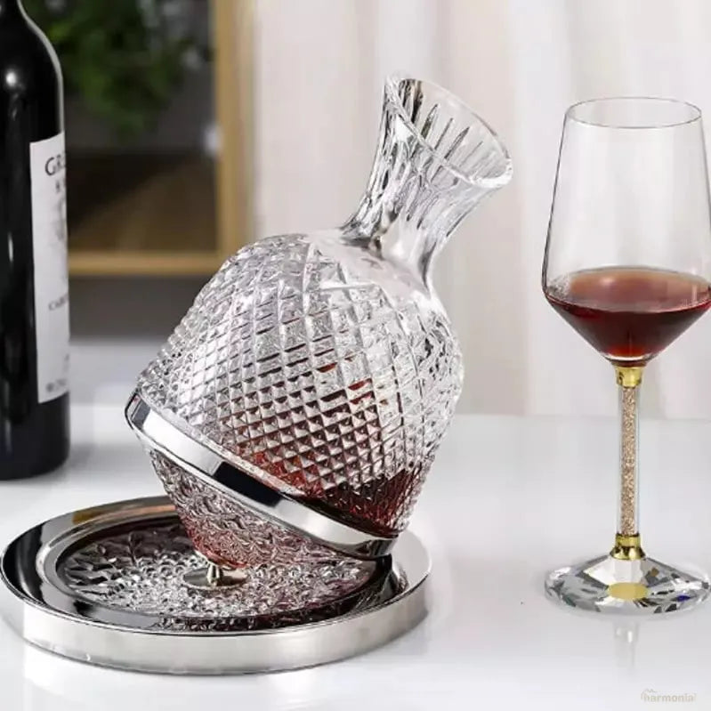 Decanter de Vinho Recipiente de Vidro Cristal Decantador-Harmonia do lar