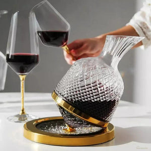 Decanter de Vinho Recipiente de Vidro Cristal Decantador-Harmonia do lar - Harmonia do lar