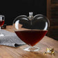 Decanter de Vinho Whisky Coração Vidro-Harmonia do lar - Harmonia do lar