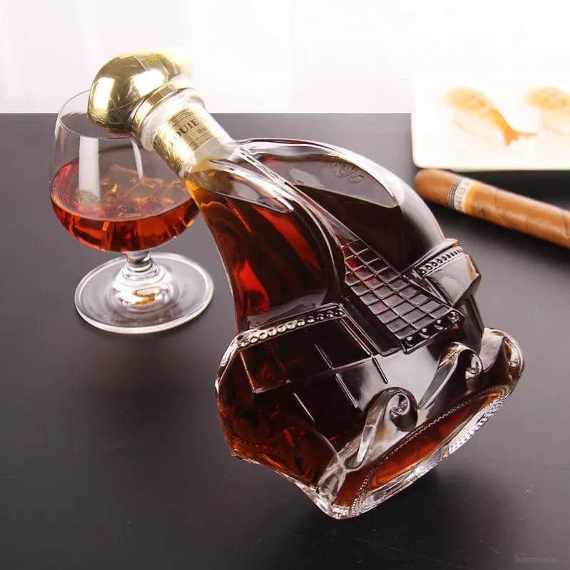 Decanter de Vinho Whisky Vidro Caravela -Harmonia do lar