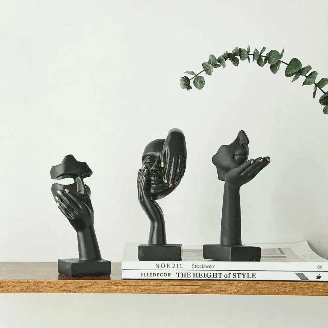 Escultura Decorativa Rosto de Personagem - Harmonia do lar