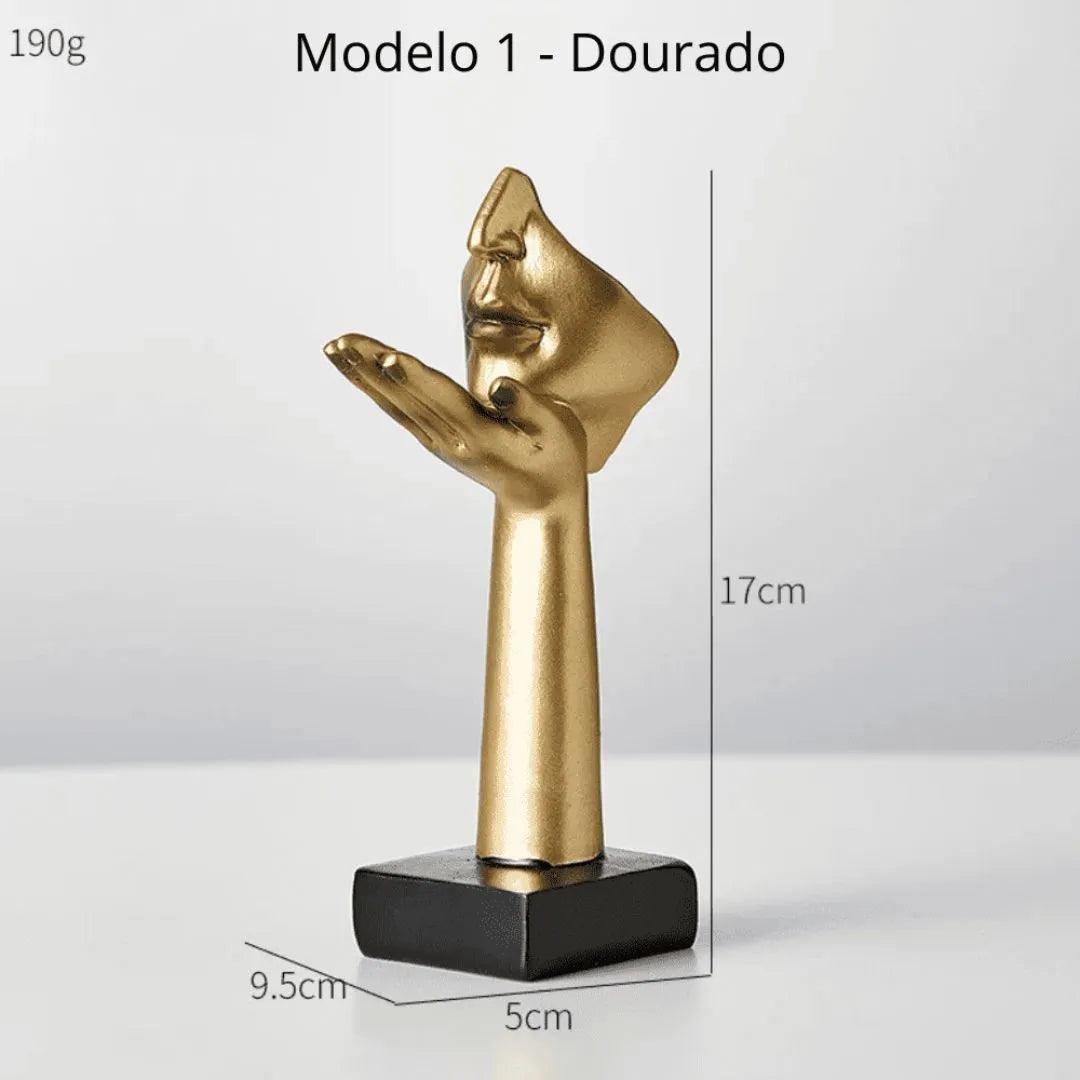 Escultura Decorativa Rosto de Personagem - Harmonia do lar
