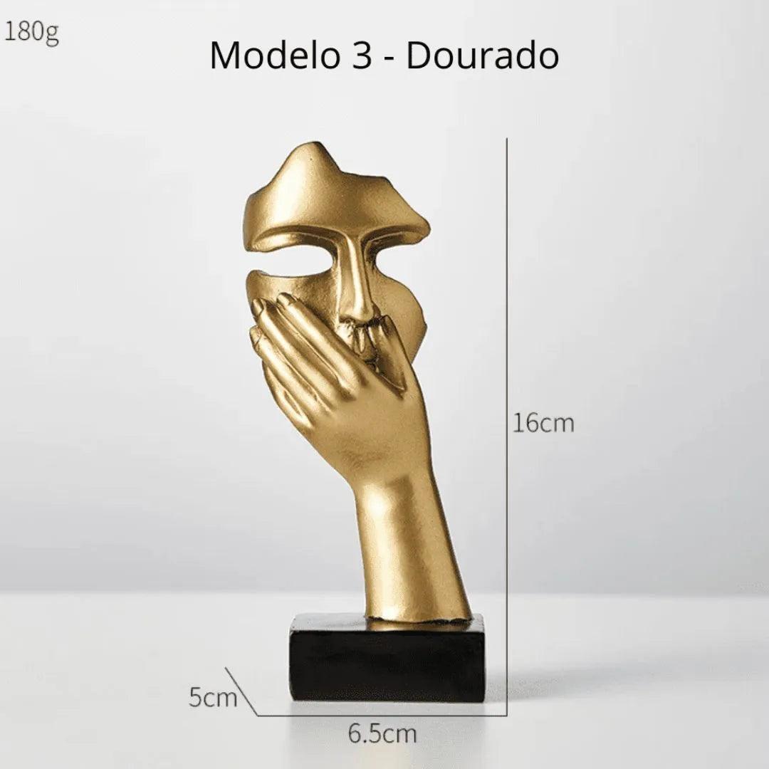 Escultura Decorativa Rosto de Personagem - Harmonia do lar