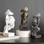 Escultura Decorativa Silêncio Estátua para Mesa - Harmonia do lar