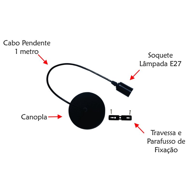 Kit 3 Pendentes de Teto em Madeira Giovana-Harmonia do lar-