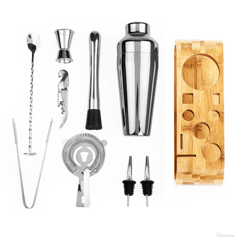 Kit Coqueteleira Inox Drinks Cocktails-Harmonia do lar