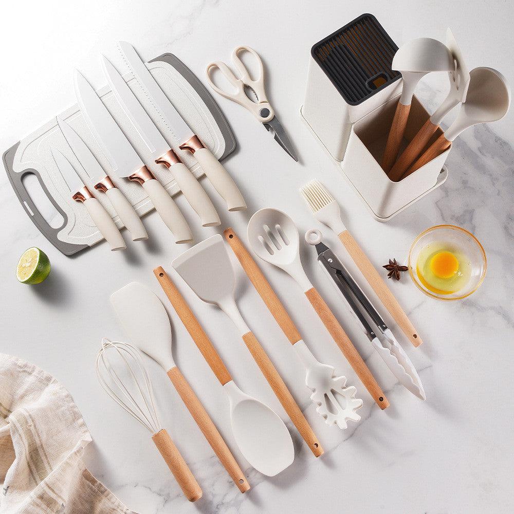 Kit de Cozinha 19 Peças de Silicone Premium - Harmonia do lar