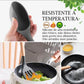 Kit Utensílios de Cozinha Silicone com Cabo de Madeira - 12 Peças - Harmonia do lar