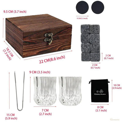 Kit Whisky Copos Cubo de Gelo Pegador-Harmonia do lar