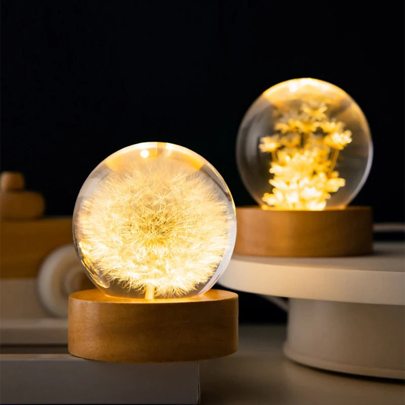 Luminária Cristal LED – Jardim Encantado | Harmonia do lar-