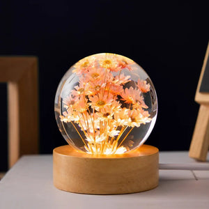 Luminária Cristal LED – Jardim Encantado | Harmonia do lar-Margarida Rosa-