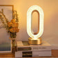 Luminária de Mesa Cristale Oval Luxuosa - Harmonia do lar