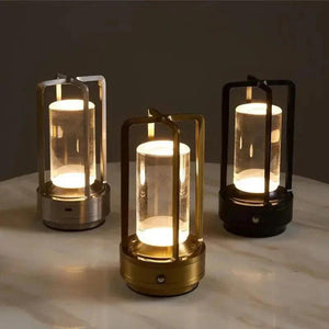 Luminária de Mesa Decorativa em Metal LED Dimerizável - Harmonia do lar