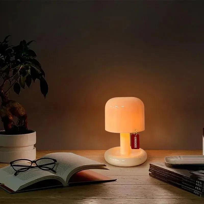 Luminária de Mesa Decorativa Mini Cogumelo USB - Harmonia do lar