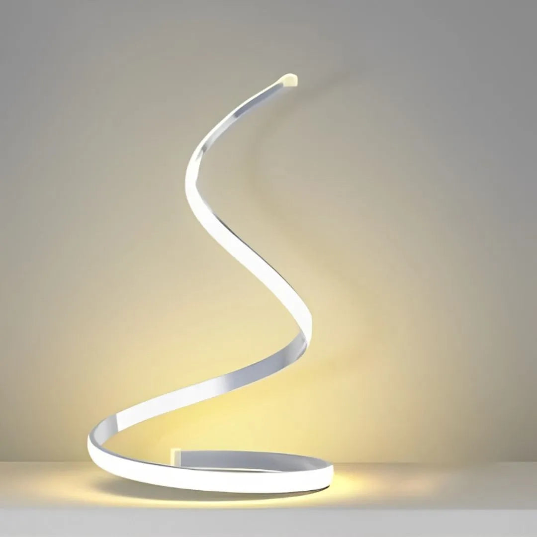 Luminária de Mesa LED para Quarto/Sala Espiral - Decoração - Harmonia do lar