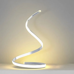 Luminária de Mesa LED para Quarto/Sala Espiral - Decoração - Harmonia do lar