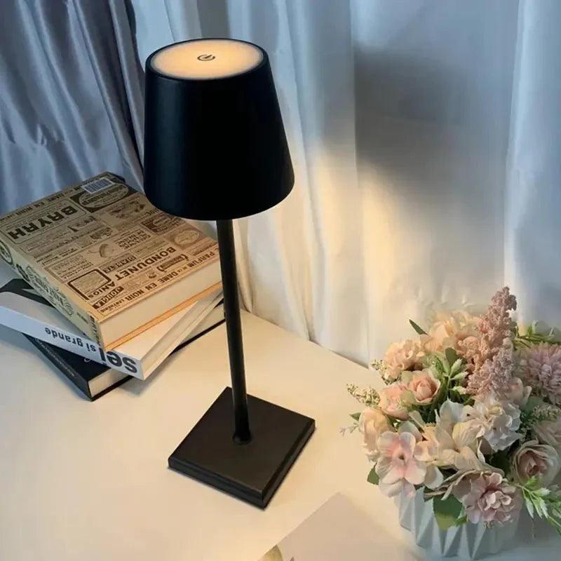 Luminária de Mesa Sem Fio Decorativa Dimerizável - Harmonia do lar