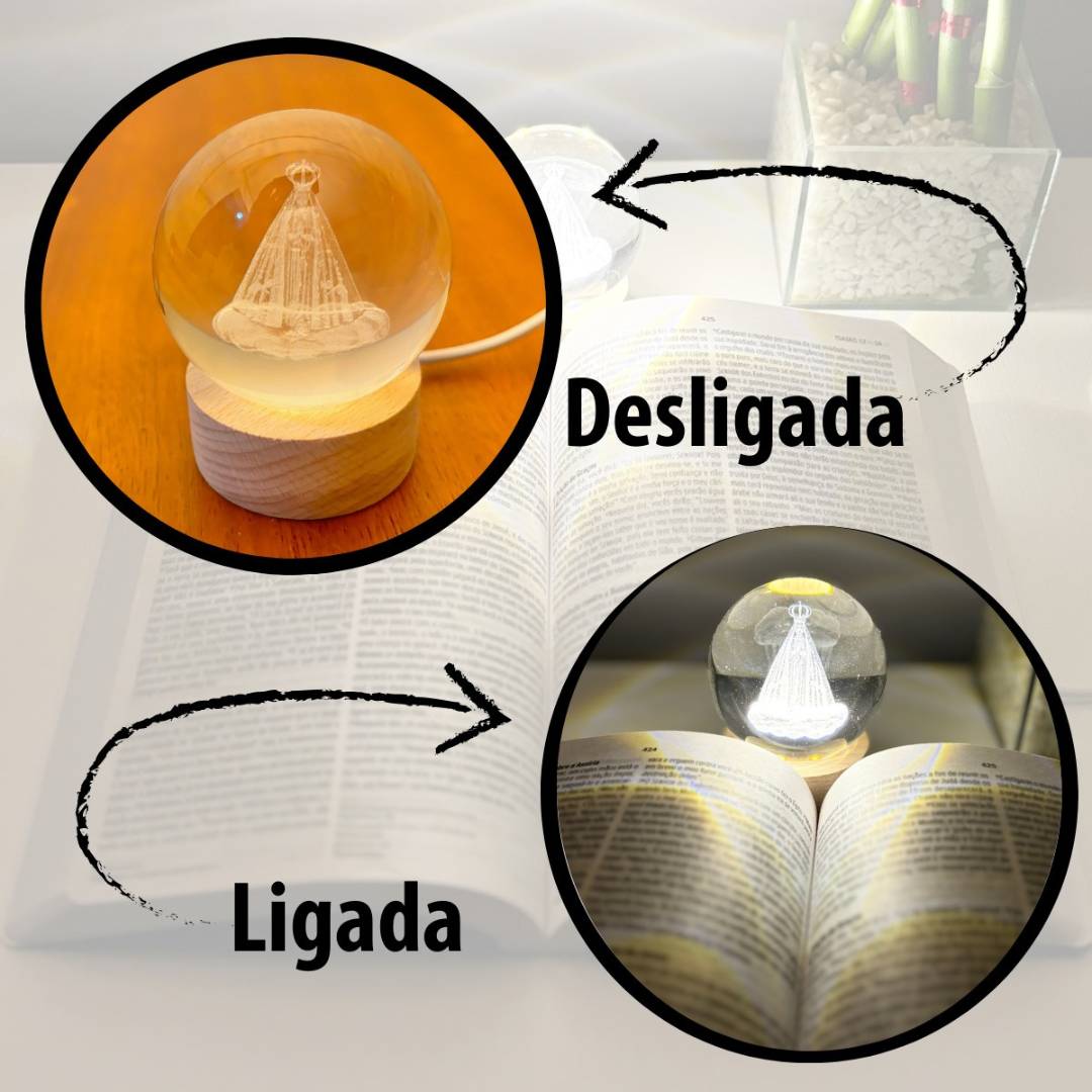 Luminária Fé & Luz – Decoração com Propósito | Harmonia do lar-